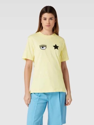 Zdjęcie produktu T-shirt z wyhaftowanym z motywem model ‘EYE STAR’ Chiara Ferragni