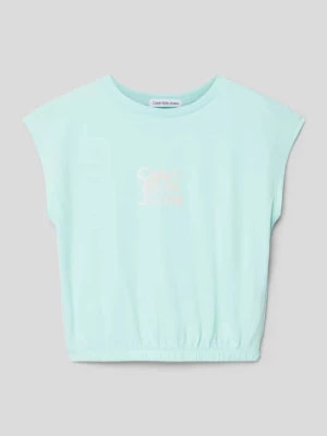 Zdjęcie produktu T-shirt z zaokrąglonym dołem model ‘GRADIENT’ Calvin Klein Jeans