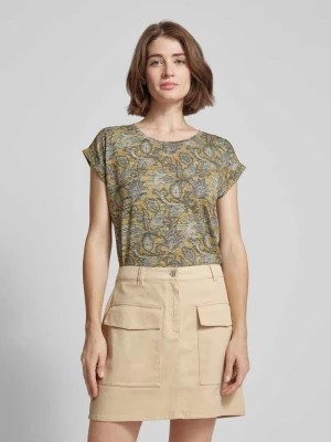Zdjęcie produktu T-shirt ze wzorem paisley model ‘Galina’ Soyaconcept