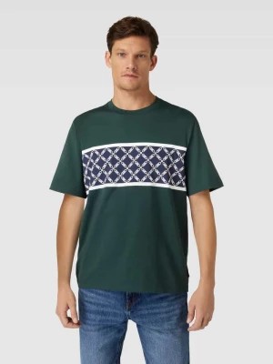 Zdjęcie produktu T-shirt ze wzorem w blokowe pasy model ‘EMPIRE STRIPE’ Michael Kors