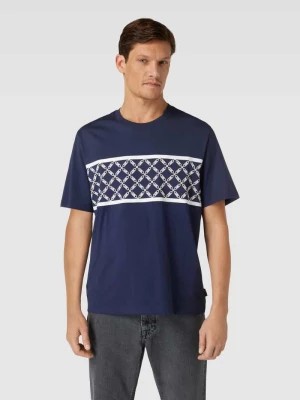 Zdjęcie produktu T-shirt ze wzorem w blokowe pasy model ‘EMPIRE STRIPE’ Michael Kors