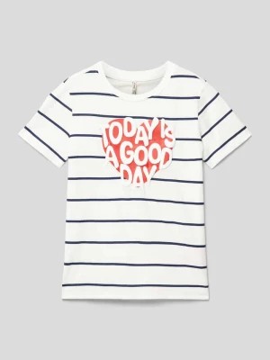 Zdjęcie produktu T-shirt ze wzorem w paski model ‘SENNA’ Only
