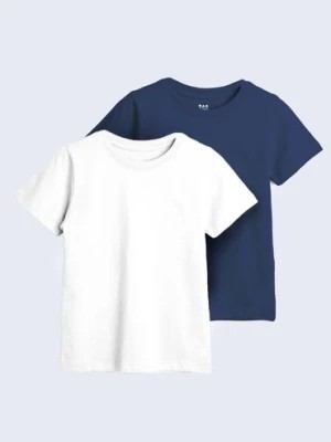Zdjęcie produktu T-shirty dzianinowe biały i granatowy - unisex - Limited Edition