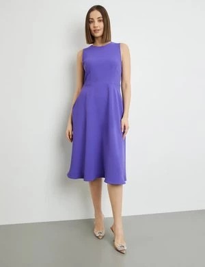 Zdjęcie produktu TAIFUN Damski Sukienka bez rękawów z tasiemkami do wiązania w talii Bez rękawów Okrągły Fioletowy Jednokolorowy