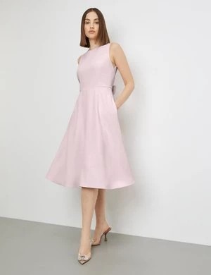 Zdjęcie produktu TAIFUN Damski Sukienka bez rękawów z tasiemkami do wiązania w talii Bez rękawów Okrągły Różowy Jednokolorowy