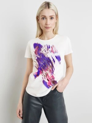 Zdjęcie produktu TAIFUN Koszulka w kolorze biało-fioletowym rozmiar: 40
