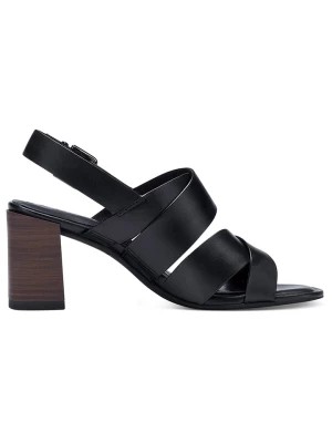 Zdjęcie produktu Tamaris Skórzane sandały w kolorze czarnym rozmiar: 40