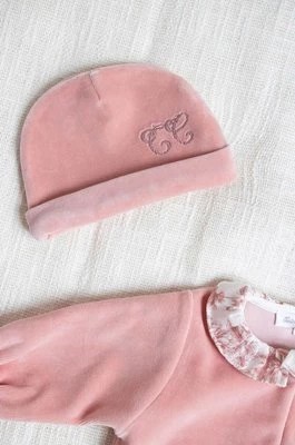 Zdjęcie produktu Tartine et Chocolat czapka bawełniana dziecięca kolor różowy z cienkiej dzianiny bawełniana