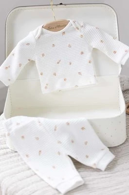 Zdjęcie produktu Tartine et Chocolat piżama bawełniana dziecięca kolor biały wzorzysta