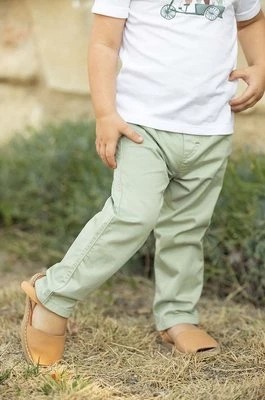 Zdjęcie produktu Tartine et Chocolat spodnie dziecięce kolor zielony gładkie