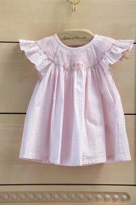 Zdjęcie produktu Tartine et Chocolat sukienka bawełniana niemowlęca kolor różowy mini rozkloszowana