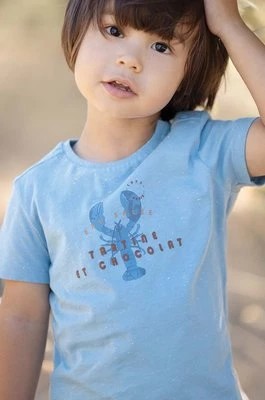 Zdjęcie produktu Tartine et Chocolat t-shirt niemowlęcy kolor niebieski z nadrukiem