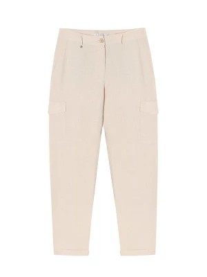 Zdjęcie produktu TATUUM Lniane spodnie w kolorze beżowym rozmiar: 44