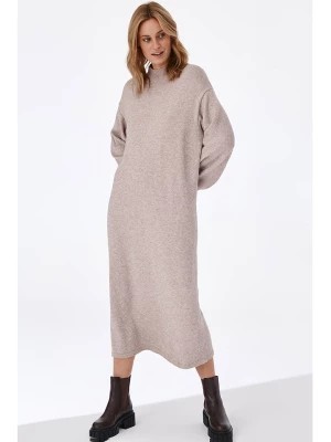 Zdjęcie produktu TATUUM Sukienka dzianinowa w kolorze beżowym rozmiar: XL