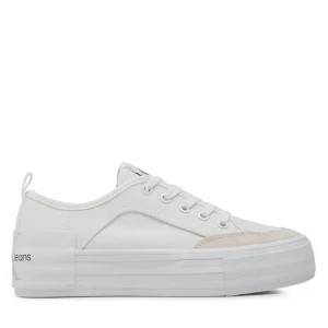 Zdjęcie produktu Tenisówki Calvin Klein Jeans Vulc Flatform Bold Irreg Lines YW0YW00903 White/Ancient White 0LA