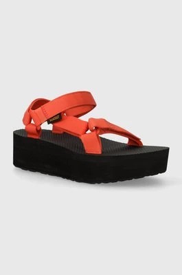 Zdjęcie produktu Teva sandały Flatform Universal damskie kolor pomarańczowy na platformie 1008844