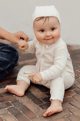 Zdjęcie produktu That's mine czapka bawełniana niemowlęca ABH50 ANNA kolor biały z cienkiej dzianiny bawełniana
