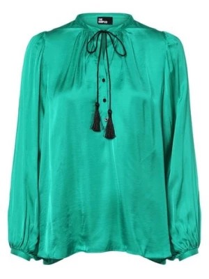 Zdjęcie produktu The Kooples Bluzka damska Kobiety Sztuczne włókno zielony jednolity,