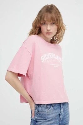 Zdjęcie produktu The Kooples t-shirt bawełniany damski kolor różowy FTSC28026K