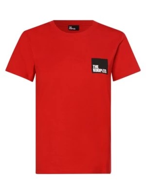 Zdjęcie produktu The Kooples T-shirt damski Kobiety Bawełna czerwony jednolity,