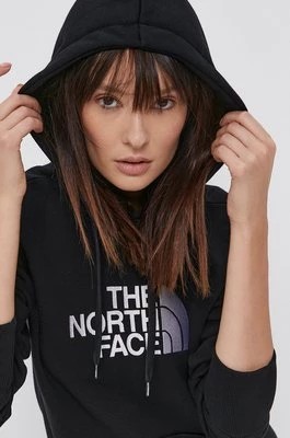 Zdjęcie produktu The North Face bluza bawełniana damska kolor czarny z kapturem NF0A55ECJK31