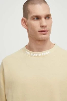 Zdjęcie produktu The North Face bluza bawełniana męska kolor beżowy z aplikacją NF0A87DC3X41