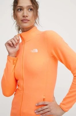 Zdjęcie produktu The North Face bluza sportowa 100 Glacier kolor pomarańczowy gładka NF0A855OO041