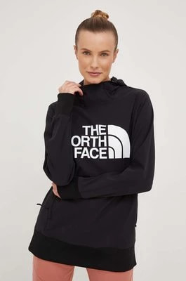 Zdjęcie produktu The North Face bluza sportowa Tenko damska kolor czarny z kapturem
