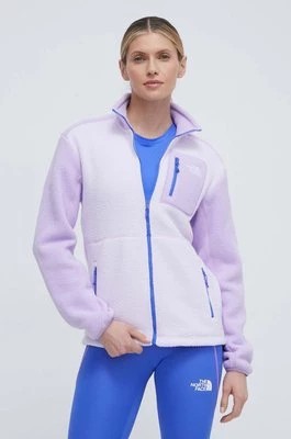 Zdjęcie produktu The North Face bluza sportowa Yumiori kolor fioletowy wzorzysta NF0A8842TIW1