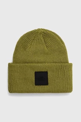 Zdjęcie produktu The North Face czapka kolor zielony z grubej dzianiny