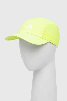 Zdjęcie produktu The North Face czapka z daszkiem kolor żółty z nadrukiem