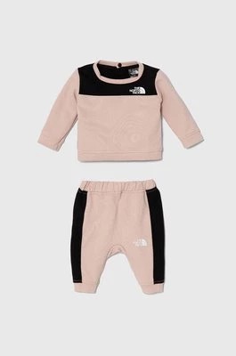 Zdjęcie produktu The North Face dres niemowlęcy TNF TECH CREW SET kolor różowy