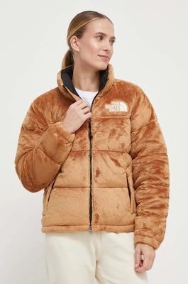 Zdjęcie produktu The North Face kurtka puchowa damska kolor beżowy zimowa