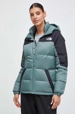 Zdjęcie produktu The North Face kurtka puchowa damska kolor zielony zimowa