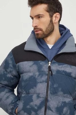 Zdjęcie produktu The North Face kurtka puchowa dwustronna NUPTSE JACKET męska kolor niebieski zimowa NF0A875BSCO1