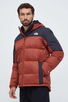 Zdjęcie produktu The North Face kurtka puchowa męska kolor brązowy zimowa