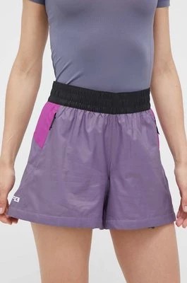 Zdjęcie produktu The North Face szorty outdoorowe TNF X kolor fioletowy wzorzyste high waist