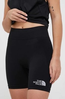 Zdjęcie produktu The North Face szorty sportowe damskie kolor czarny gładkie medium waist NF0A82GNJK31