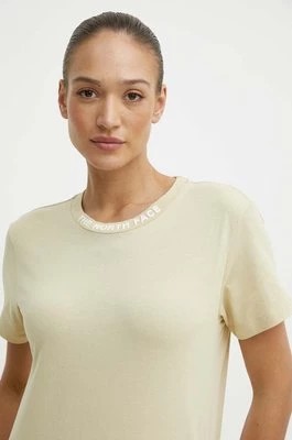 Zdjęcie produktu The North Face t-shirt bawełniany damski kolor beżowy NF0A87DJ3X41