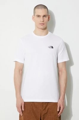 Zdjęcie produktu The North Face t-shirt M S/S Simple Dome Tee męski kolor biały z nadrukiem NF0A87NGFN41