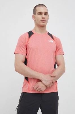 Zdjęcie produktu The North Face t-shirt sportowy Glacier kolor czerwony wzorzysty