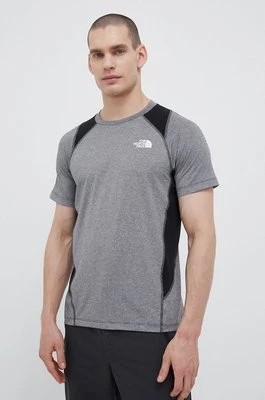 Zdjęcie produktu The North Face t-shirt sportowy Glacier kolor szary wzorzysty