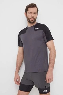 Zdjęcie produktu The North Face t-shirt sportowy Mountain Athletics kolor szary wzorzysty NF0A87JJWUO1
