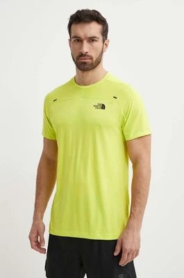 Zdjęcie produktu The North Face t-shirt sportowy Mountain Athletics kolor zielony z nadrukiem NF0A87CGRIQ1