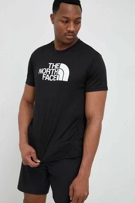 Zdjęcie produktu The North Face t-shirt sportowy Reaxion Easy kolor czarny z nadrukiem NF0A4CDVJK31