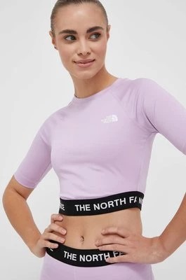 Zdjęcie produktu The North Face t-shirt treningowy kolor fioletowy