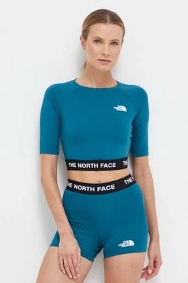 Zdjęcie produktu The North Face t-shirt treningowy kolor turkusowy