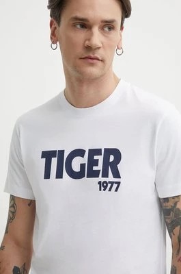 Zdjęcie produktu Tiger Of Sweden t-shirt bawełniany Dillan męski kolor biały z nadrukiem T65617038