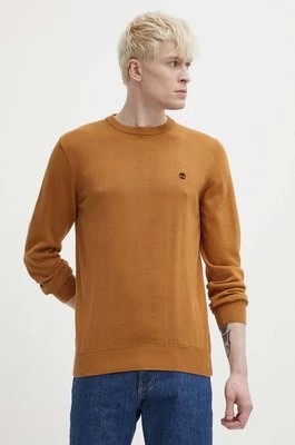 Zdjęcie produktu Timberland sweter bawełniany kolor brązowy lekki TB0A2BMMP471