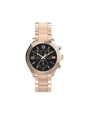 Zdjęcie produktu Timex Zegarek Dress Chronograph TW2W20100 Różowe złoto
